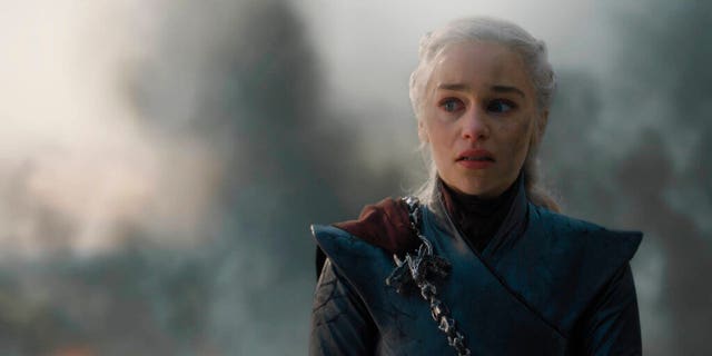 This image published by HBO shows Emilia Clarke in a scene of 