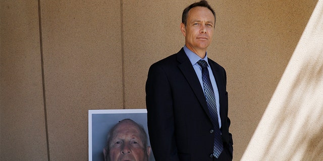 Paul Holes, retired Contra Costa investigator who spent 24 years investigating the "Golden State Killer," is photographed outside the Sacramento District Attorney's office in Sacramento, Calif., on Wednesday, April 25, 2018.