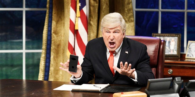 “Tonight I’m going to have myself a real good time,” Alec Baldwin as President Trump says on "SNL"'s season finale. <br data-cke-eol="1">