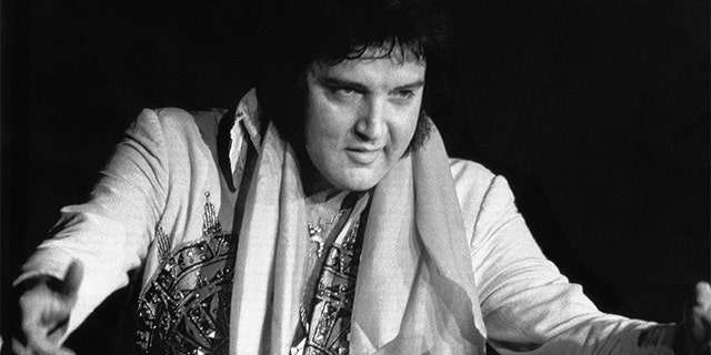 Elvis Presley in 1977. — Getty