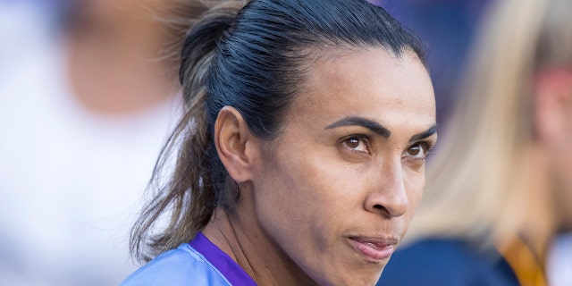 Forward Marta will represent Brazil at this year's FIFA Women's World Cup. (Photo by Andrew Bershaw/Icon Sportswire via Getty Images)