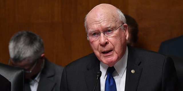 Sen. Patrick Leahy speaks on Capitol Hill in Washington, DC, on May 1, 2019.