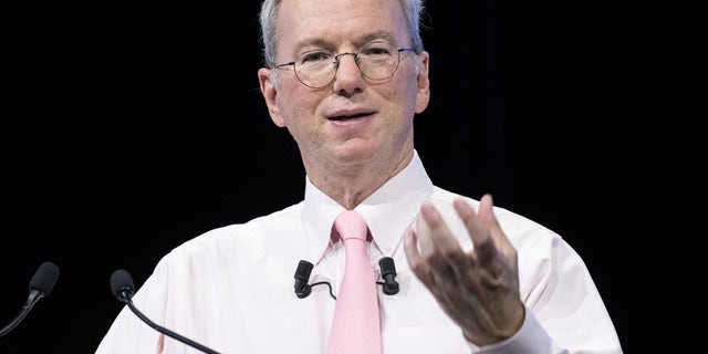 Eric Schmidt, former chairman and chief executive of Google, is seen above. (Photo by Christophe Morin/IP3/Getty Images)