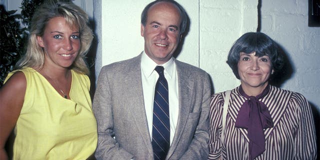 Actor Tim Conway, wife Charlene Fusco and daughter Kelly Conway being photoraphed on August 9, 1983 at Chasen's Restaurant in Beverly Hills, California.