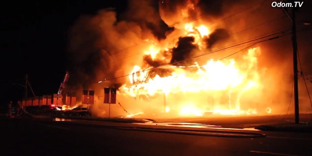 A fire broke out at a Hudson Valley, N.Y., car dealership on Thursday morning. HBO is filming miniseries "I Know This Much Is True" at the dealership.