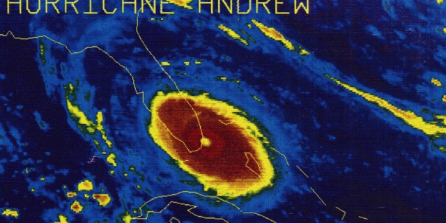 Hurricane Andrew made landfall in Florida as a Category 5 storm on Aug. 24, 1992.