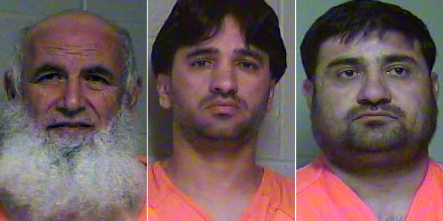 From left, Mahmoud Shaker Shalash, John Sadiqullah and Abdul Hadi.