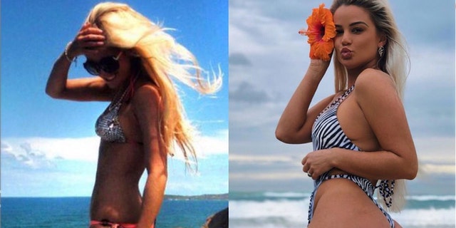 She then detailed the difference between the two photos to her one million fans, welcoming the presence of “boobs, butt, hip and thighs."