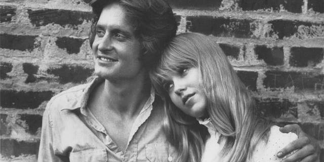 Lee Purcell with Michael Douglas. — Courtesy of Lee Purcell Archives