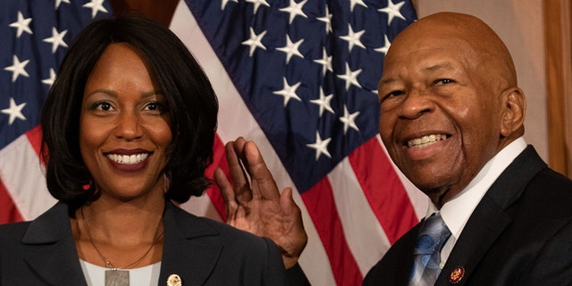 Rockeymoore Cummings, left, also sits as chair of the Maryland Democratic Party, while Rep. Cummings, D-Md., is currently heading up a number of probes into President Trump’s conduct. (Photo by Cheriss May/NurPhoto via Getty Images)