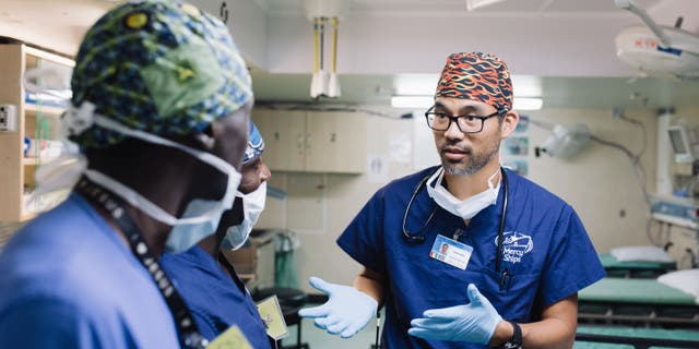 Dr. Barki, the anesthesia supervisor and deputy chief medical officer on the Africa Mercy, also helps to mentor local medical staff in Africa as part of the Medical Capacity Building program, which allows those doctors and caregivers to provide health services long after the ship has moved on.