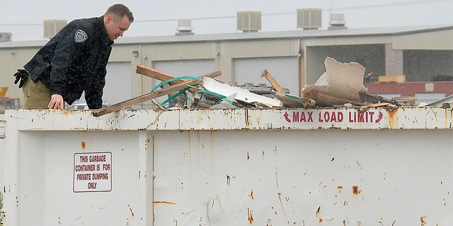 Smithfield Police Officer Adam Roper look for signs of Elizabeth Shelley on Tuesday, May, 28, 2019 in Logan, Utah.