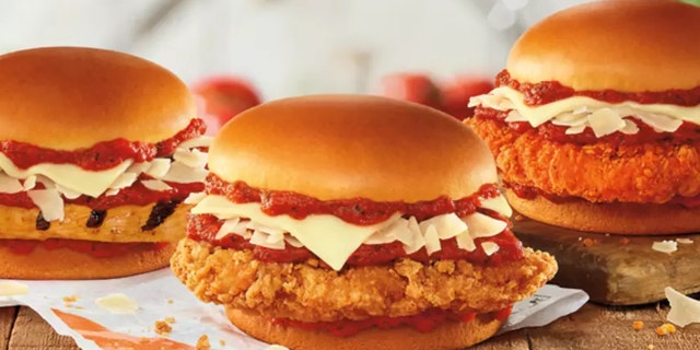 The sandwiches are available for a limited time only at participating Burger King locations.