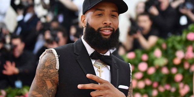 Odell Beckham Jr. attends The Metropolitan Museum of Art's Costume Institute benefit gala celebrating the opening of the "Camp: Notes on Fashion" exhibition on Monday, May 6, 2019, in New York. (Photo by Charles Sykes/Invision/AP)