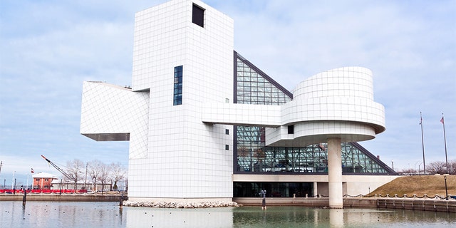 The Rock and Roll Hall of Fame in Cleveland, Ohio