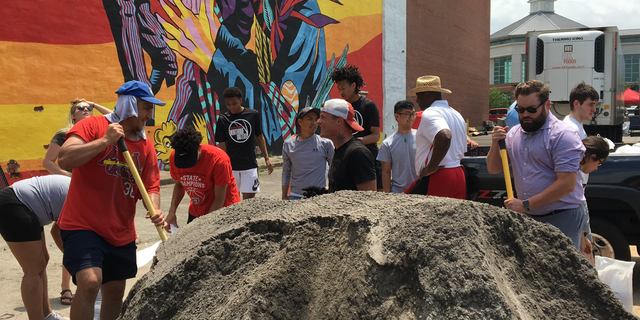 “I’m very happy to be here and help my community,” Ordonez said. “I encourage everybody to come and help us because this is the time that as a city we need to come together and help each other. And with the help of God, we're gonna make it.”