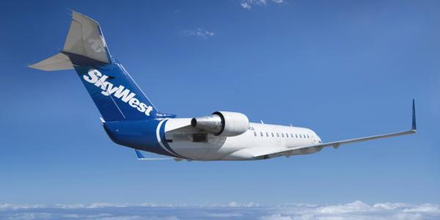 A SkyWest aircraft.