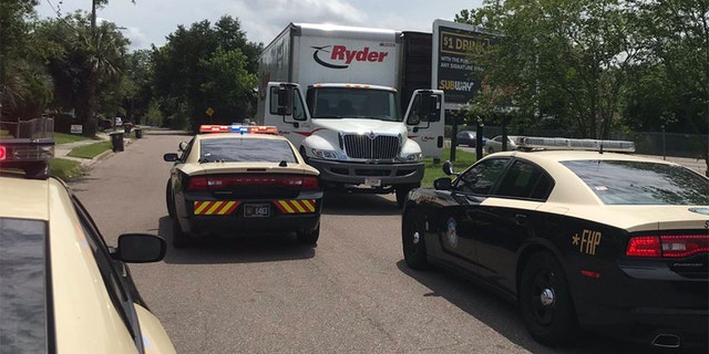 The truck was stopped after the suspect allegedly led troopers on a chase on Interstate 295.