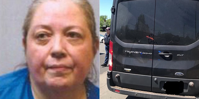 Suzanne Eser, 58, was charged with animal cruelty after police discovered 21 dogs and a Macaw living in her van on Monday.