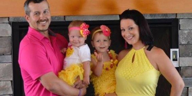 Chris and Shanann Watts with their daughters.