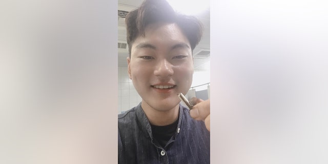 Ben Hsu and the AirPod. (Asia Wire)