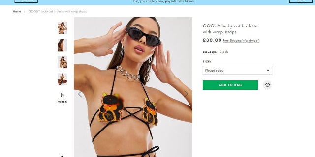 ASOS has taken these risque tops to all new extremes with their baffling $38 USD cat bra.