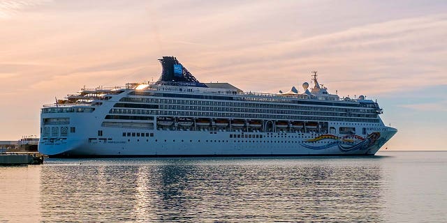 An external shot of the Norwegian Cruise Line Spirit ship.