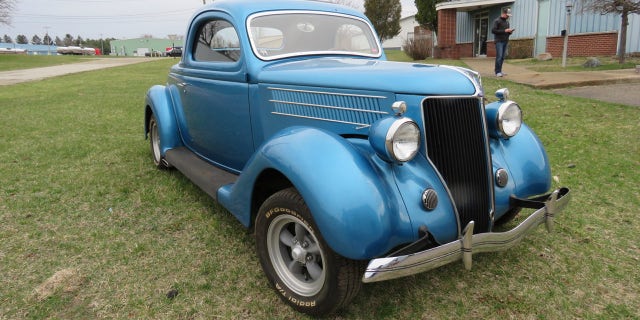 The 1936 3 Window Coupe is powered by Ford's legendary Flathead V8.
