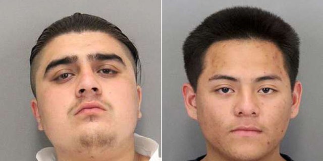 Bryan Gonzalez, 19, and Jonathan Jimenez, 18, two of the suspects accused of attracting victims of robbery via the Tinder dating app.