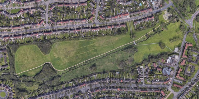 Chinn Brook runs through Chinn Brook Recreation Ground in Yardley Wood.