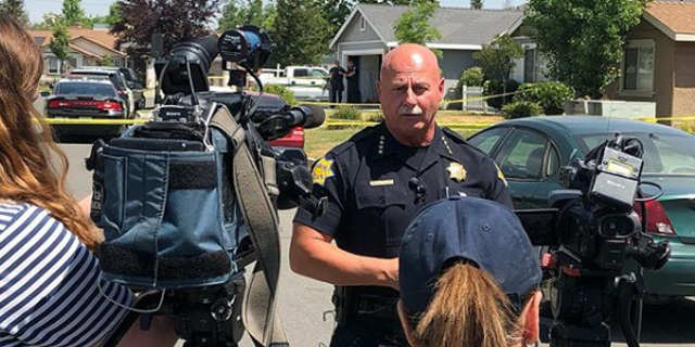 Authorities in central California said a woman was shot and killed by the man she got a domestic-violence restraining order against the day before. 