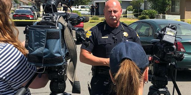 Authorities in central California said a woman was shot and killed by the man she got a domestic-violence restraining order against the day before.