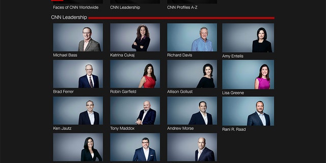 A list of CNN’s leadership posted on its website does not appear to include any people of color.