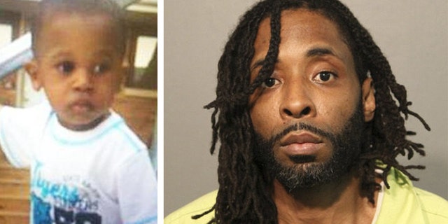 Kamel Harris, 44, (right) allegedly killed 2-year-old Kyrian Knox (left) and dismembered his body in August 2015. According to reports, Harris was watching Knox while Knox's mother was preparing to move to Iowa.