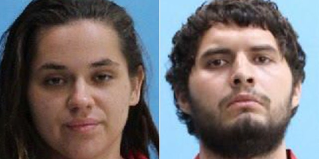 Francine Olson, left, and Brandon Reyes were arrested in Florida this week after trying to pose as detectives in a failed effort to get 'their partner' out of jail, police say.