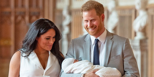 Meghan Markle and Prince Harry dote on Baby Sussex. The royal baby made his grand debut on May 8.