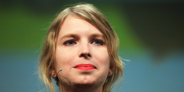 FILE - In this May 2, 2018, file photo, Chelsea Manning attends a discussion at the media convention "Republica" in Berlin. Former Army intelligence analyst Manning has been released from a northern Virginia jail after a two-month stay for refusing to testify to a grand jury. Manning was released Thursday, May 9, 2019, from the Alexandria jail after 62 days of confinement on civil contempt charges after she refused to answer questions to a federal grand jury investigating WikiLeaks. (AP Photo/Markus Schreiber, File)