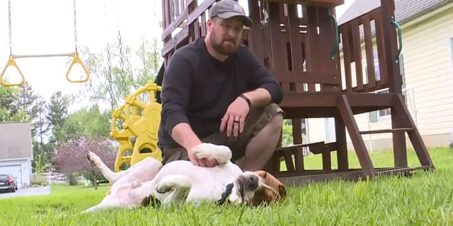 A hound-mix rescue dog named Edgar is being credited by a Pennsylvania family for helping to save their three daughters kids from a possible kidnapping.