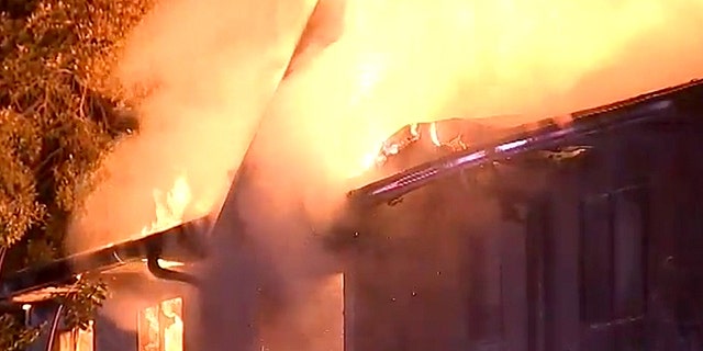 It took Hillsborough County Fire Rescue 45 minutes to extinguish the flames.