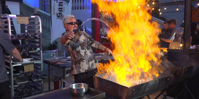Celebrity restauranteur Guy Fieri gave food lovers a show at Vegas Uncork'd.