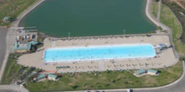 Hansen Dam Aquatic Center is a manmade freshwater lake in northeast Los Angeles.