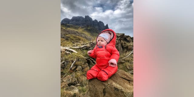 Five-month-old Lara Mills is Scotland's youngest mountaineer, having accompanied her father Scott Mills, 33, and mother Deborah Mills, 32, up 13 hills and mountains in Scotland, starting when Lara was only six weeks old.