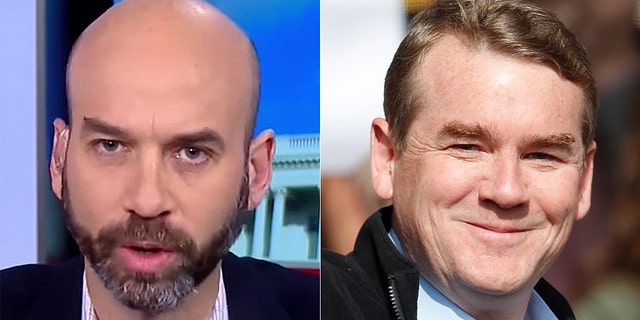 New York Times editorial page editor, James Bennet (l); Senator Michael Bennet, D-Colorado (r)
