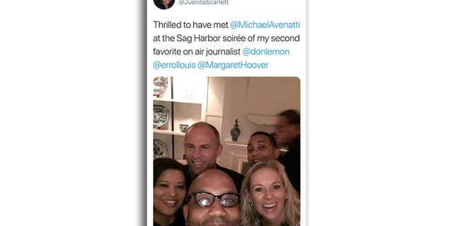 Michael Avenatti once attended a party at Don Lemon’s weekend home in the prestigious Hamptons area east of New York City, according to Juanita Scarlett.