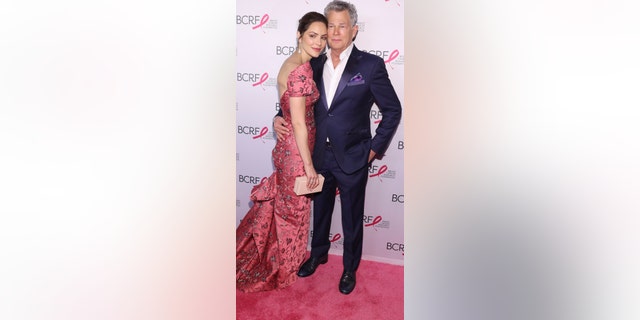 Katherine McPhee and David Foster attend the Breast Cancer Research Foundation's 2019 Hot Pink Party at Park Avenue Armory on May 15, 2019 in New York City. (Photo by Bennett Raglin/Getty Images for Breast Cancer Research Foundation)