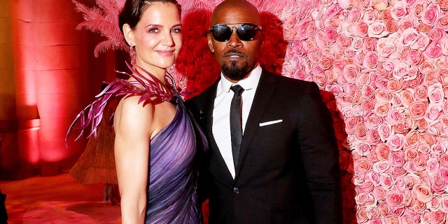 Katie Holmes and Jamie Foxx at the 2019 Met Gala.