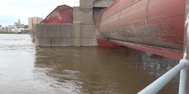 Lock and Dam 15 is a located between Rock Island, Illinois and Davenport, Iowa on the Mississippi River is one of the few along the entire system that is functioning properly as major flooding overwhelms the Mississippi River.