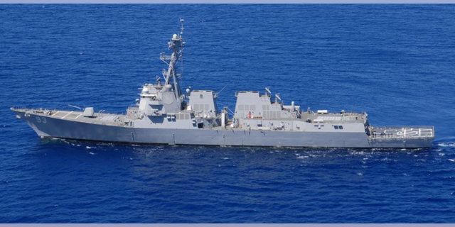 The U.S. guided-missile destroyers Preble and Chung Hoon reportedly sailed near Chinese-claimed islands on Monday.