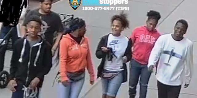 Police released this image of the suspects described as three males and three females between the ages of 15 and 17.