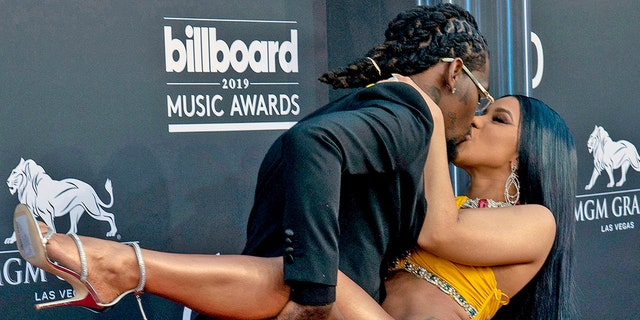 Offset and Cardi B attend a 2019 Billboard Music Award during MGM Grand Garden Arena on May 01, 2019 in Las Vegas, Nevada. (Photo by Daniel Torok/Patrick McMullan around Getty Images)